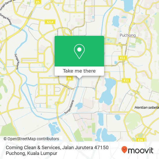 Coming Clean & Services, Jalan Jurutera 47150 Puchong map