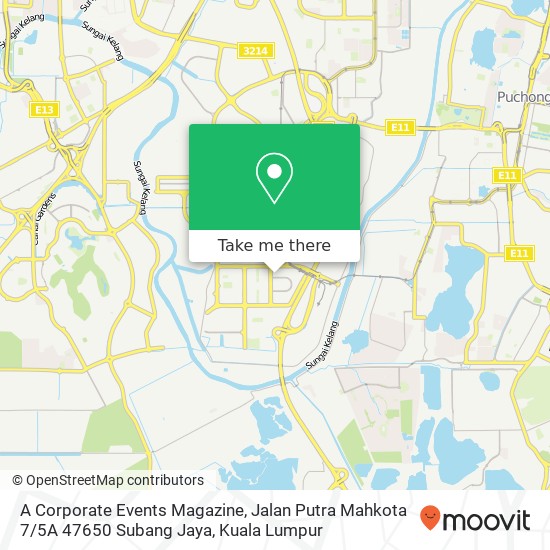 Peta A Corporate Events Magazine, Jalan Putra Mahkota 7 / 5A 47650 Subang Jaya