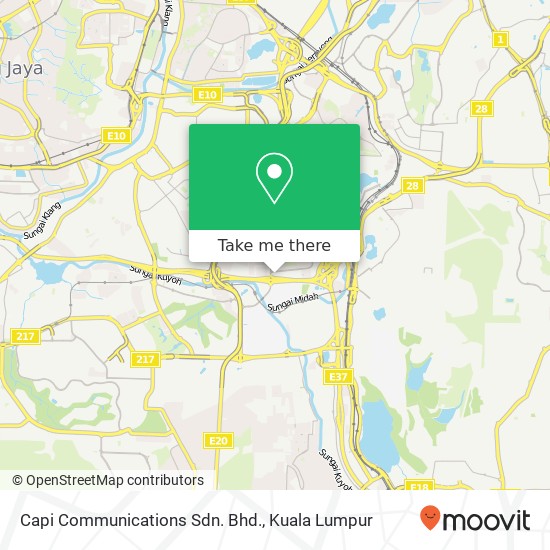 Capi Communications Sdn. Bhd. map