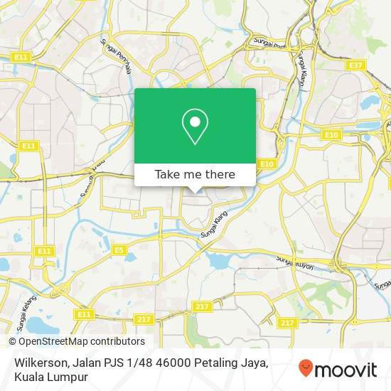 Wilkerson, Jalan PJS 1 / 48 46000 Petaling Jaya map