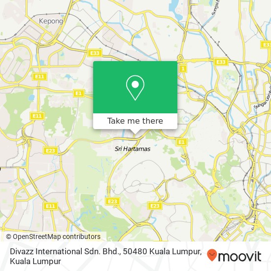 Divazz International Sdn. Bhd., 50480 Kuala Lumpur map