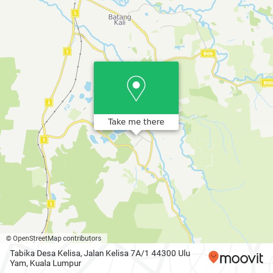 Peta Tabika Desa Kelisa, Jalan Kelisa 7A / 1 44300 Ulu Yam