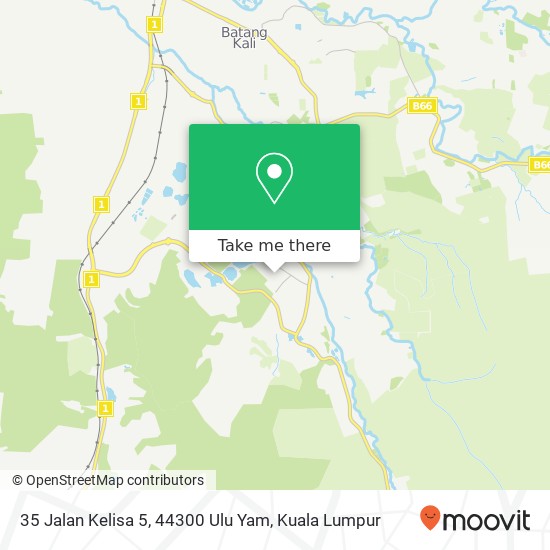 Peta 35 Jalan Kelisa 5, 44300 Ulu Yam