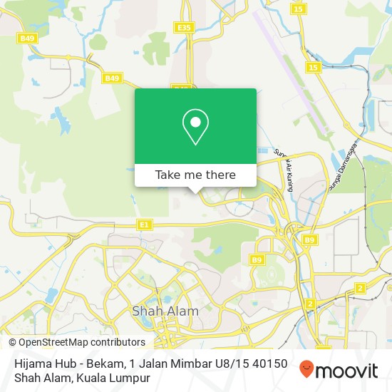 Hijama Hub - Bekam, 1 Jalan Mimbar U8 / 15 40150 Shah Alam map