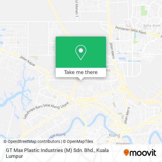 Peta GT Max Plastic Industries (M) Sdn. Bhd.