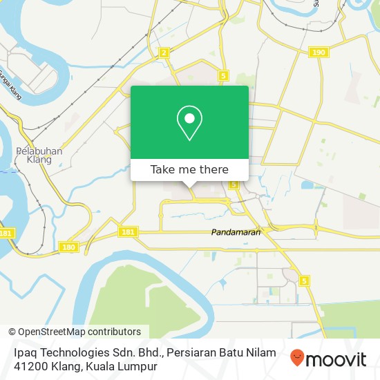 Ipaq Technologies Sdn. Bhd., Persiaran Batu Nilam 41200 Klang map