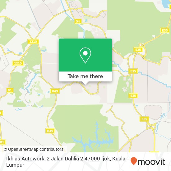 Ikhlas Autowork, 2 Jalan Dahlia 2 47000 Ijok map