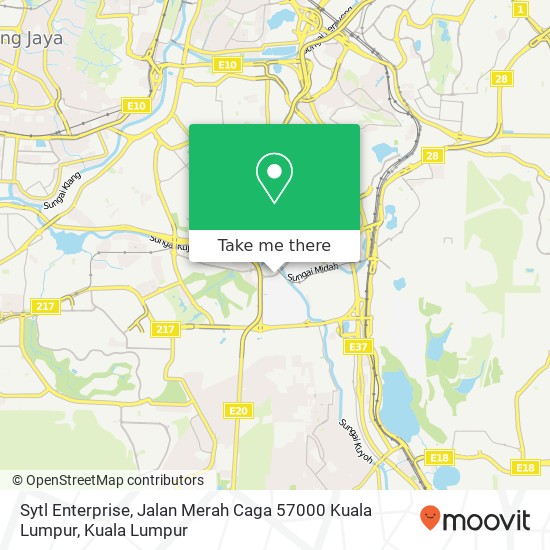 Peta Sytl Enterprise, Jalan Merah Caga 57000 Kuala Lumpur