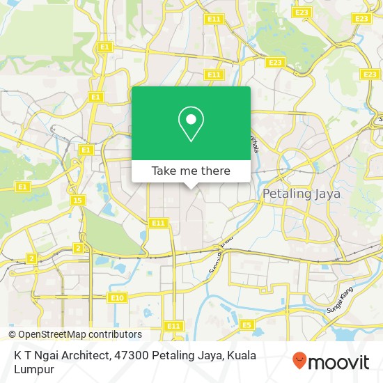 K T Ngai Architect, 47300 Petaling Jaya map