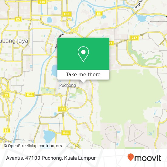 Avantis, 47100 Puchong map