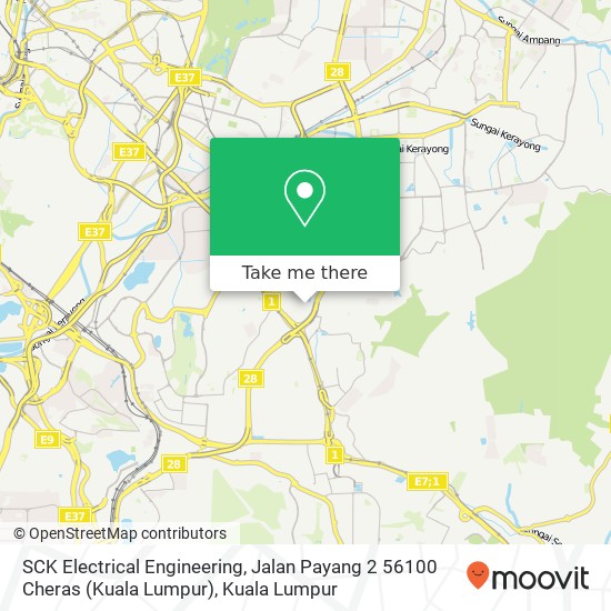 SCK Electrical Engineering, Jalan Payang 2 56100 Cheras (Kuala Lumpur) map