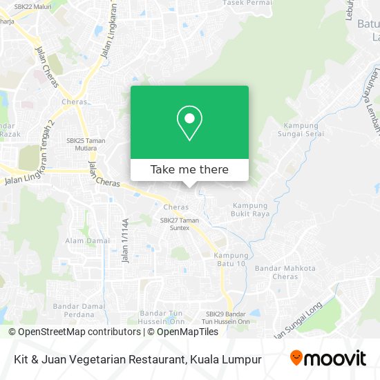 Kit & Juan Vegetarian Restaurant map