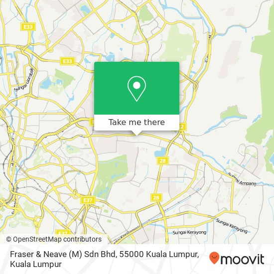 Peta Fraser & Neave (M) Sdn Bhd, 55000 Kuala Lumpur