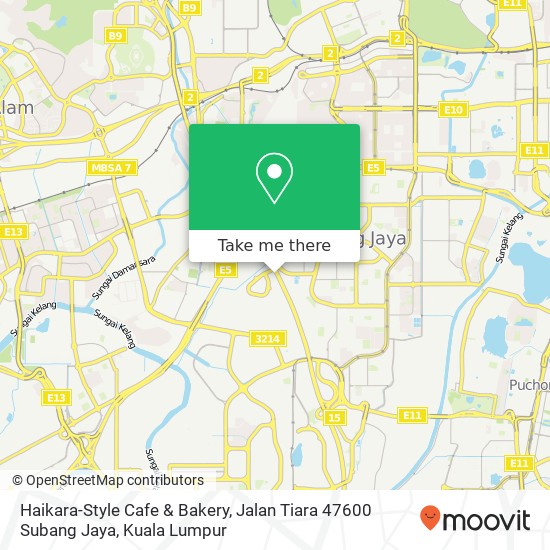 Haikara-Style Cafe & Bakery, Jalan Tiara 47600 Subang Jaya map