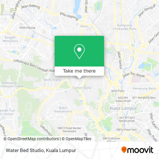 Water Bed Studio map