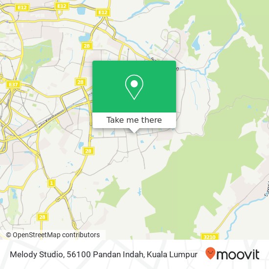 Peta Melody Studio, 56100 Pandan Indah