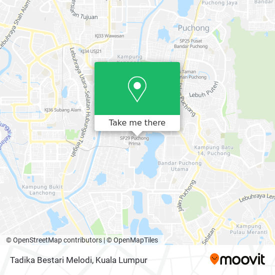 Tadika Bestari Melodi map