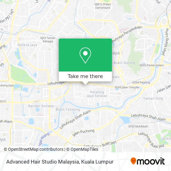 Peta Advanced Hair Studio Malaysia