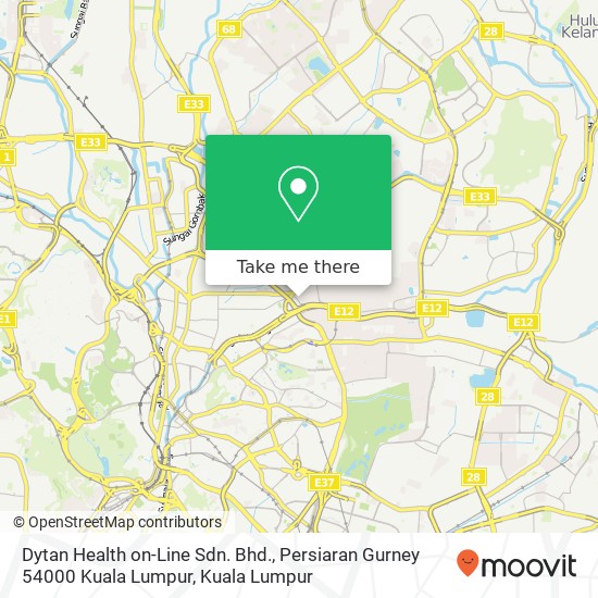 Dytan Health on-Line Sdn. Bhd., Persiaran Gurney 54000 Kuala Lumpur map