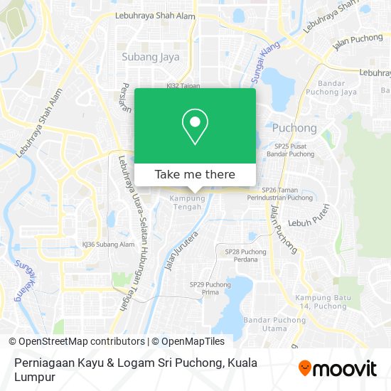 Peta Perniagaan Kayu & Logam Sri Puchong