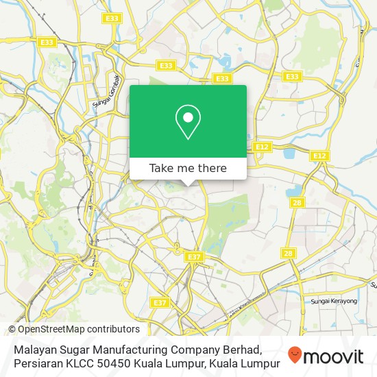 Malayan Sugar Manufacturing Company Berhad, Persiaran KLCC 50450 Kuala Lumpur map