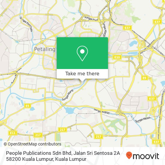 People Publications Sdn Bhd, Jalan Sri Sentosa 2A 58200 Kuala Lumpur map