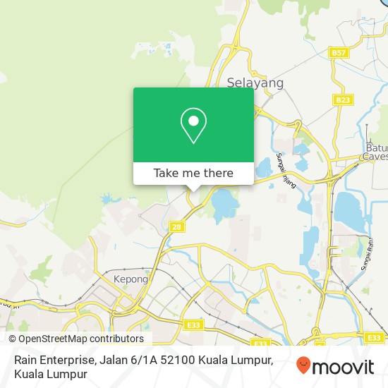 Peta Rain Enterprise, Jalan 6 / 1A 52100 Kuala Lumpur