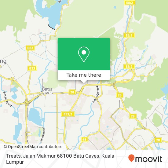 Peta Treats, Jalan Makmur 68100 Batu Caves