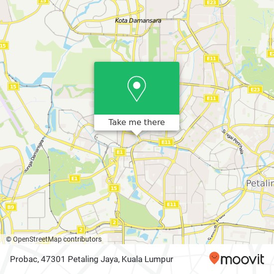 Probac, 47301 Petaling Jaya map