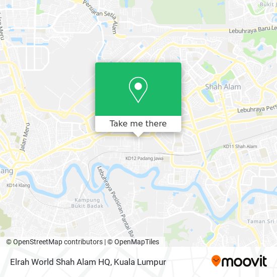 Peta Elrah World Shah Alam HQ