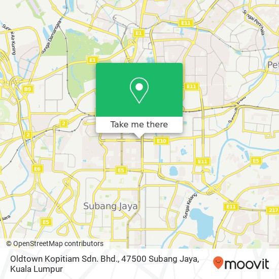 Oldtown Kopitiam Sdn. Bhd., 47500 Subang Jaya map