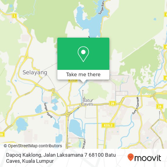 Dapoq Kaklong, Jalan Laksamana 7 68100 Batu Caves map