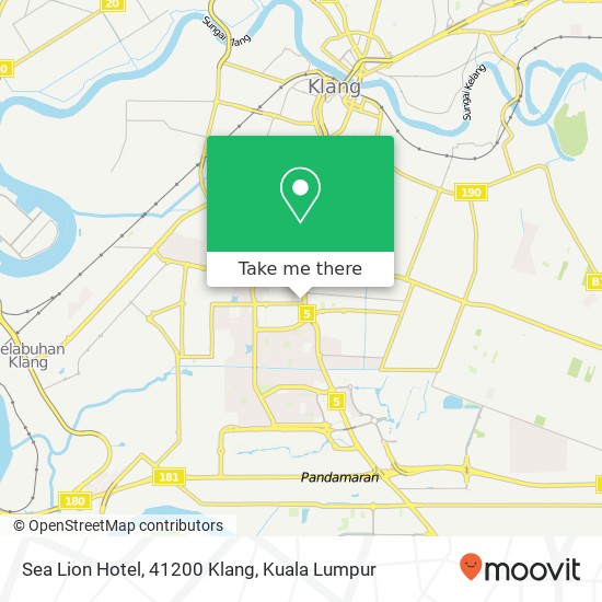Peta Sea Lion Hotel, 41200 Klang