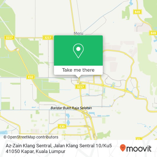Az-Zain Klang Sentral, Jalan Klang Sentral 10 / Ku5 41050 Kapar map