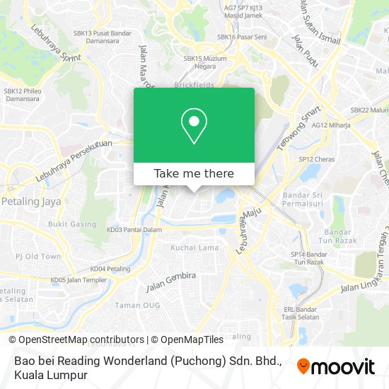 Bao bei Reading Wonderland (Puchong) Sdn. Bhd. map