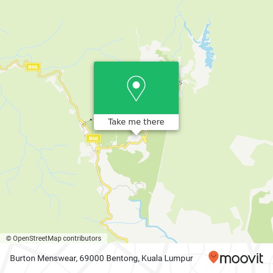 Burton Menswear, 69000 Bentong map