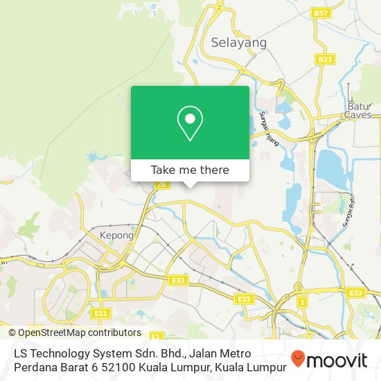 LS Technology System Sdn. Bhd., Jalan Metro Perdana Barat 6 52100 Kuala Lumpur map