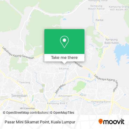 Pasar Mini Sikamat Point map