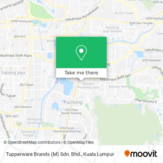 Tupperware Brands (M) Sdn. Bhd. map