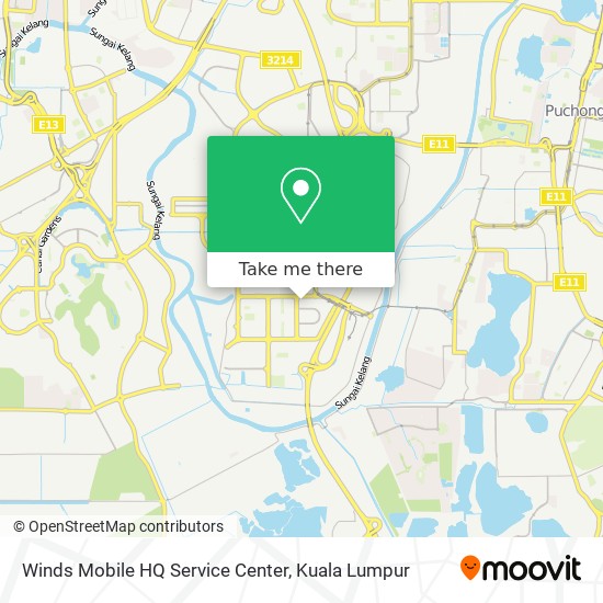 Winds Mobile HQ Service Center map