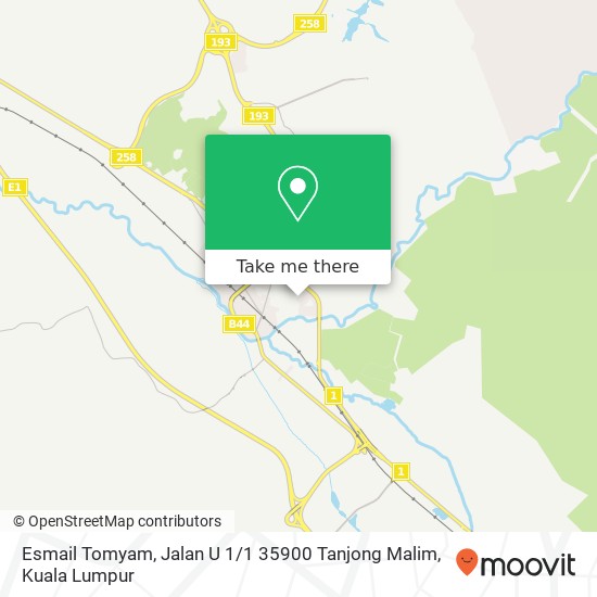 Esmail Tomyam, Jalan U 1 / 1 35900 Tanjong Malim map