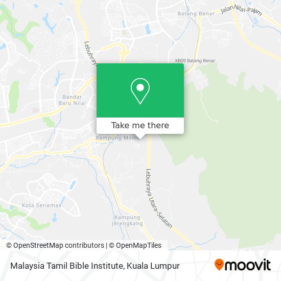 Peta Malaysia Tamil Bible Institute