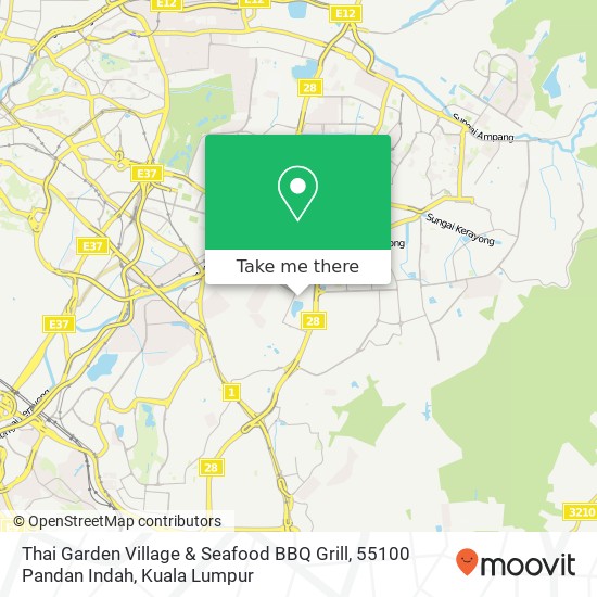 Peta Thai Garden Village & Seafood BBQ Grill, 55100 Pandan Indah