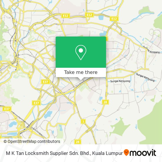 M K Tan Locksmith Supplier Sdn. Bhd. map