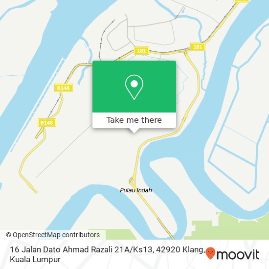 Peta 16 Jalan Dato Ahmad Razali 21A / Ks13, 42920 Klang