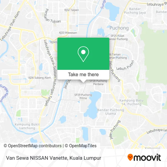 Van Sewa NISSAN Vanette map