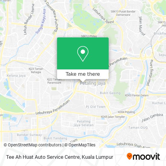 Peta Tee Ah Huat Auto Service Centre