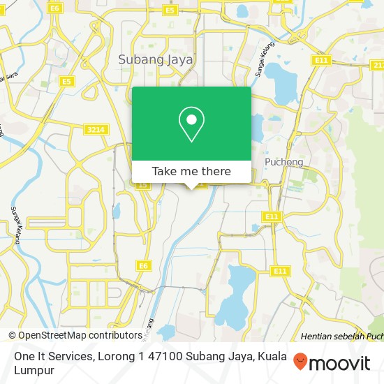 One It Services, Lorong 1 47100 Subang Jaya map