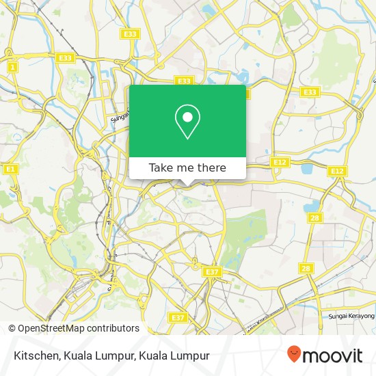 Kitschen, Kuala Lumpur map