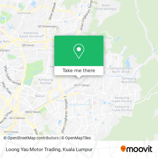 Peta Loong Yau Motor Trading